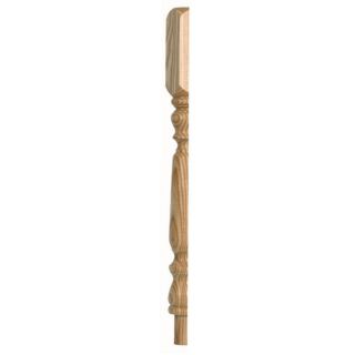 Pine Oxford Newel Half Post