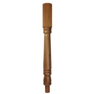 Oak Fluted Georgian Newel Post