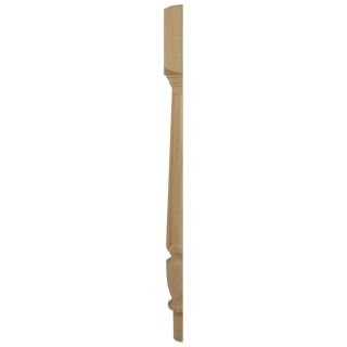 Oak Fluted Half Oxford Newel Post