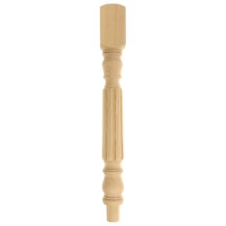 Oak Fluted Oxford Newel Post