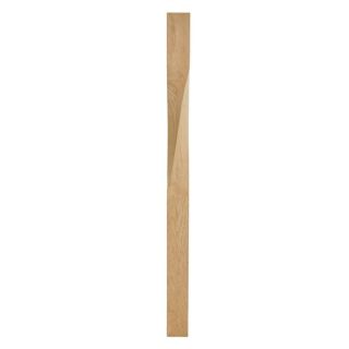 Oak Twist Newel Post